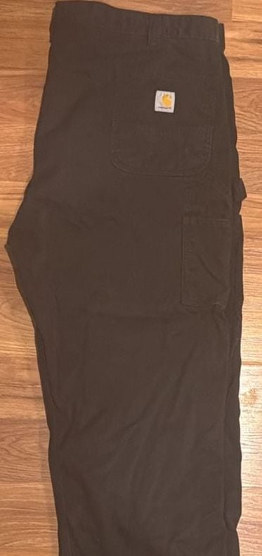Carhartt Relaxed Fit Work Pants Size 46x30 Black Utility Carpenter Dungarees 3