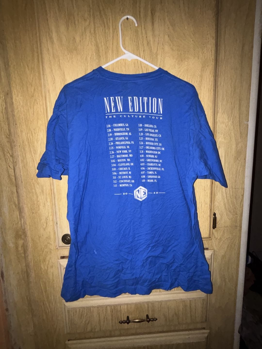 Tultex New Edition The Culture Tour Concert T-Shirt Size XL Blue 5