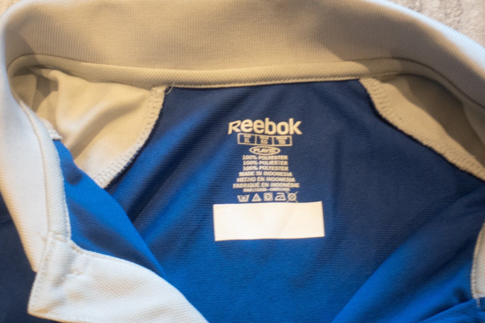 Reebok New York Giants Polo Size XL Blue Gray NFL Golf Shirt 3