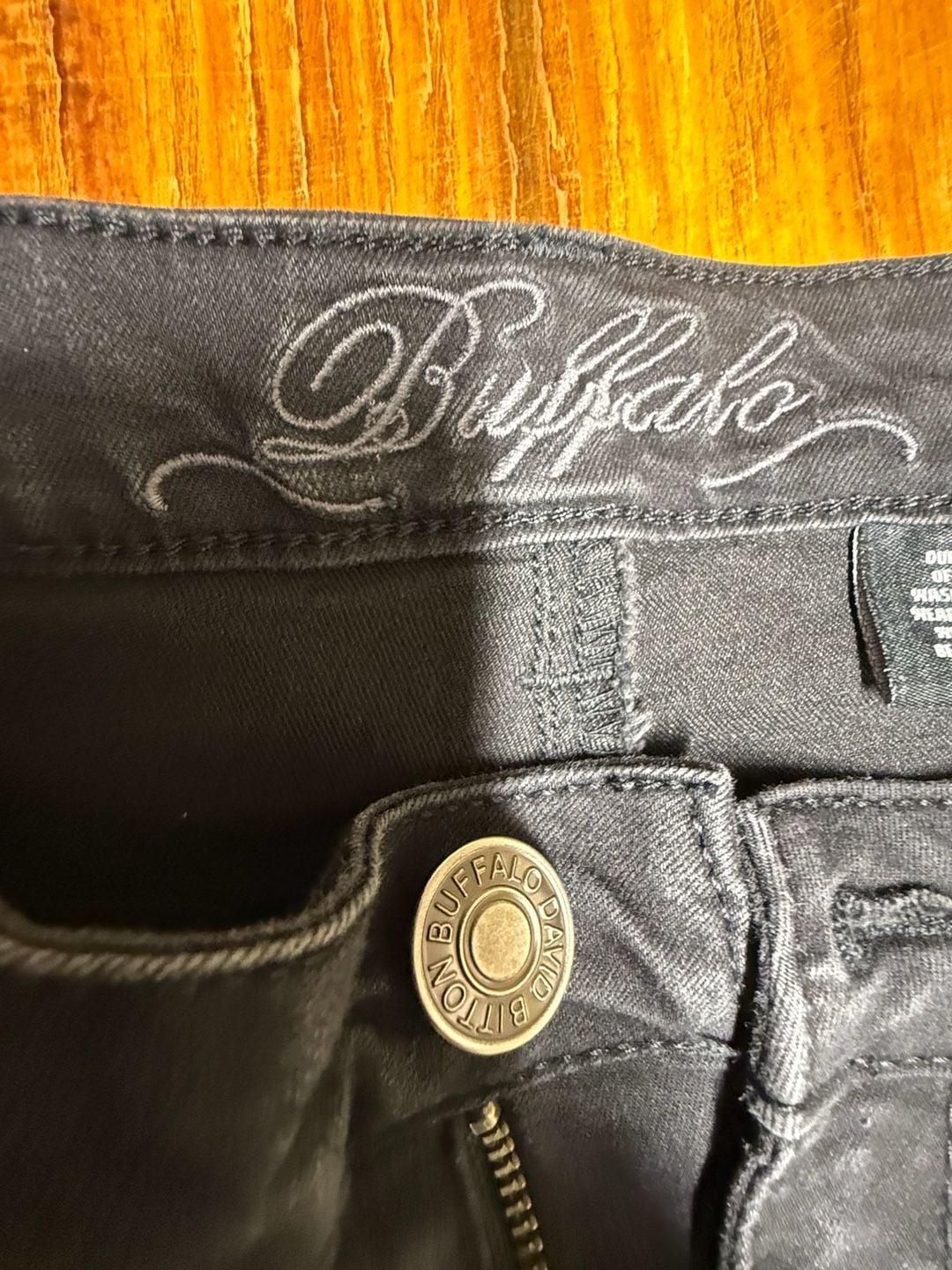 Buffalo David Bitton Jeans Size 12 x 30 Black Denim Pants 6