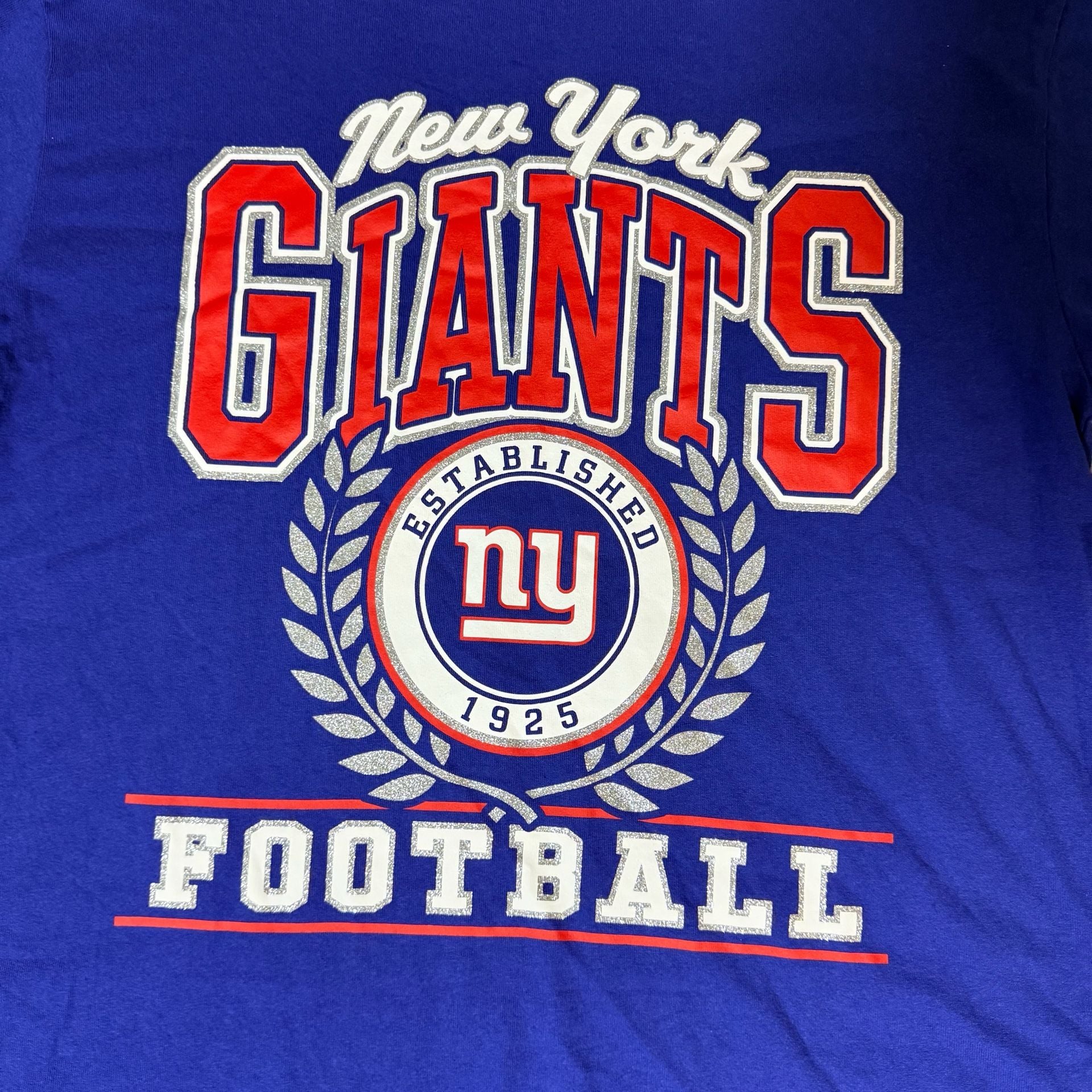 47 Brand New York Giants Football T-Shirt Size Medium Blue Graphic Tee 3