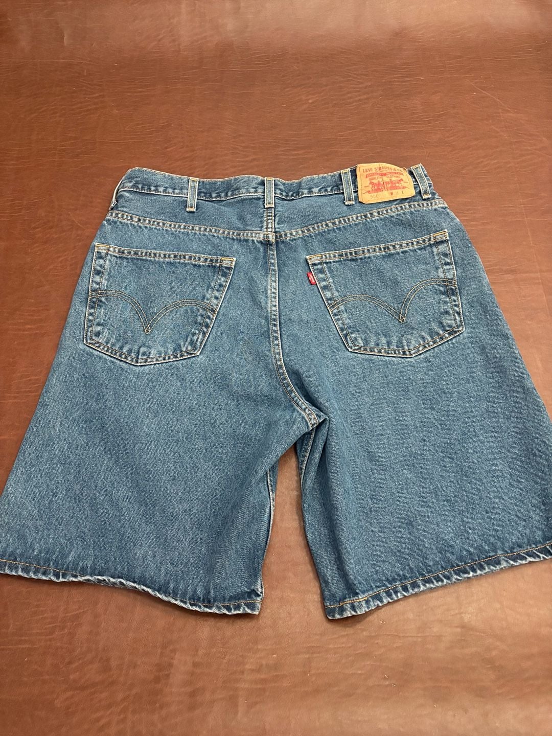 Levi's 550 Denim Shorts Size 38 Blue Relaxed Fit 3