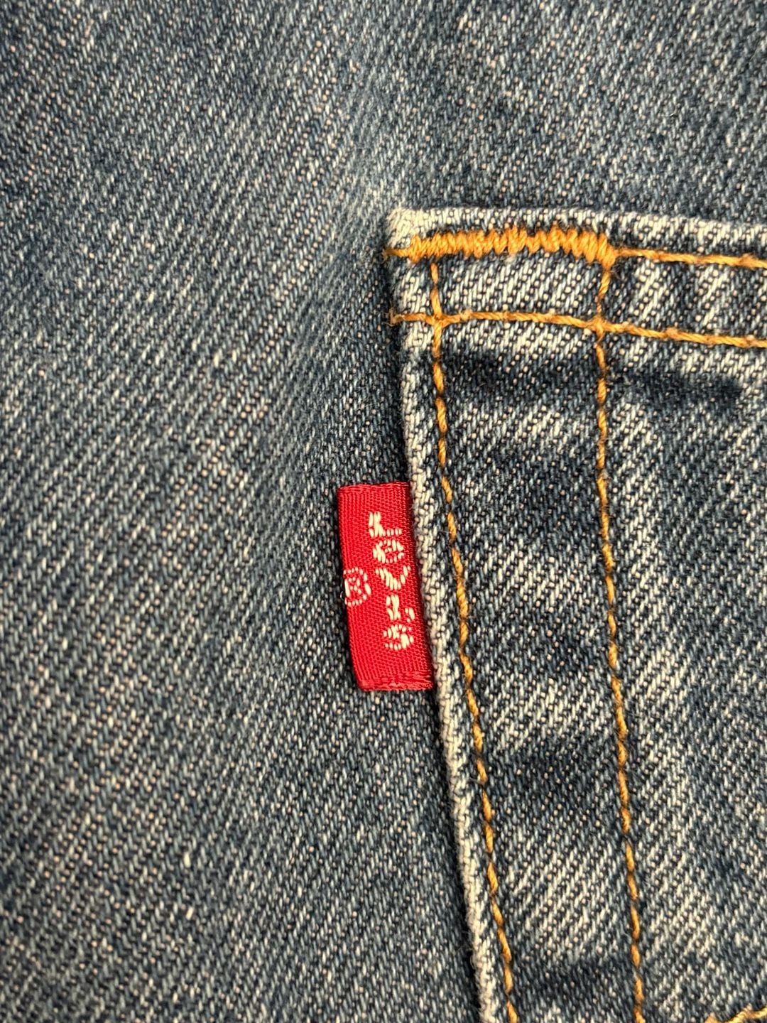Levi's 550 Denim Shorts Size 38 Blue Relaxed Fit 4