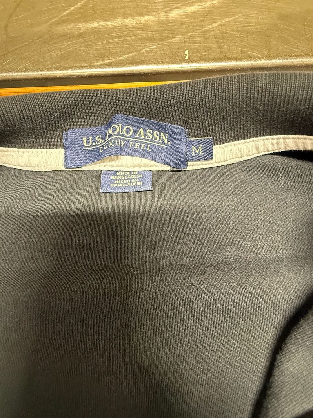 U.S. Polo Assn. Luxury Feel Polo Shirt Size M Black Cotton 3