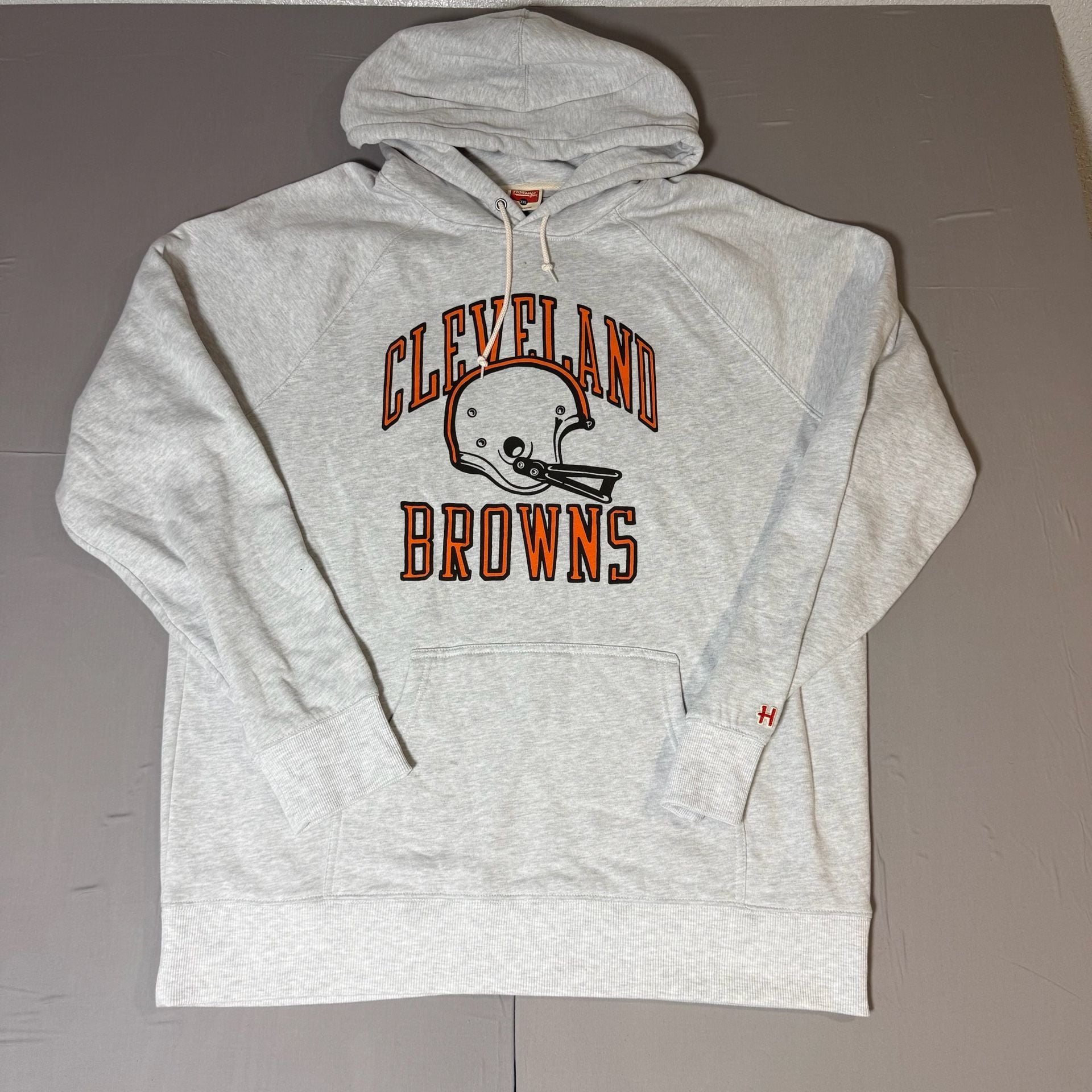 Homage Cleveland Browns Hoodie Size XXL Gray Pullover Sweatshirt 2