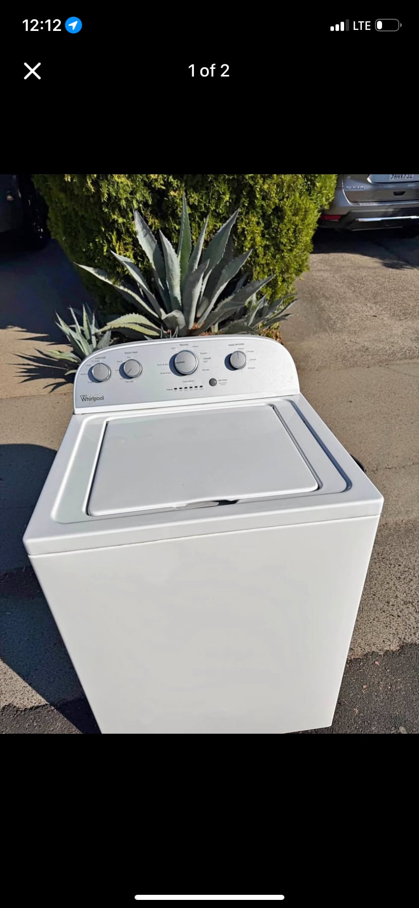 Whirlpool® working washer 1
