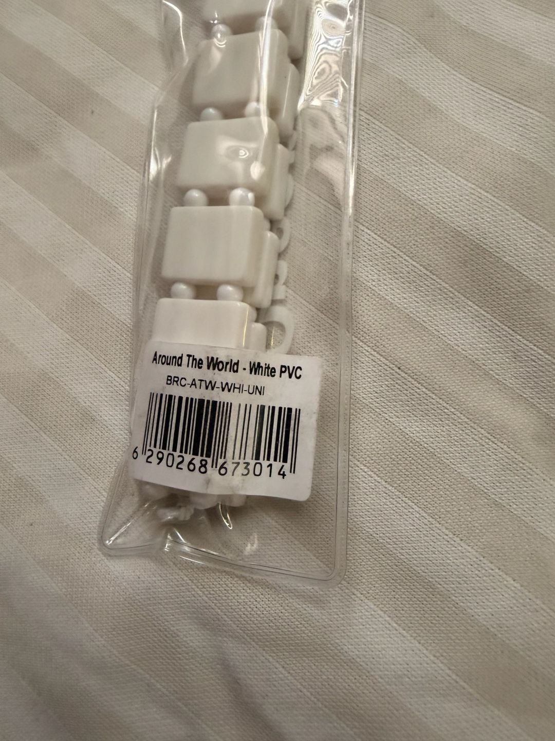 OneNineNine White PVC Around The World Bracelet 3