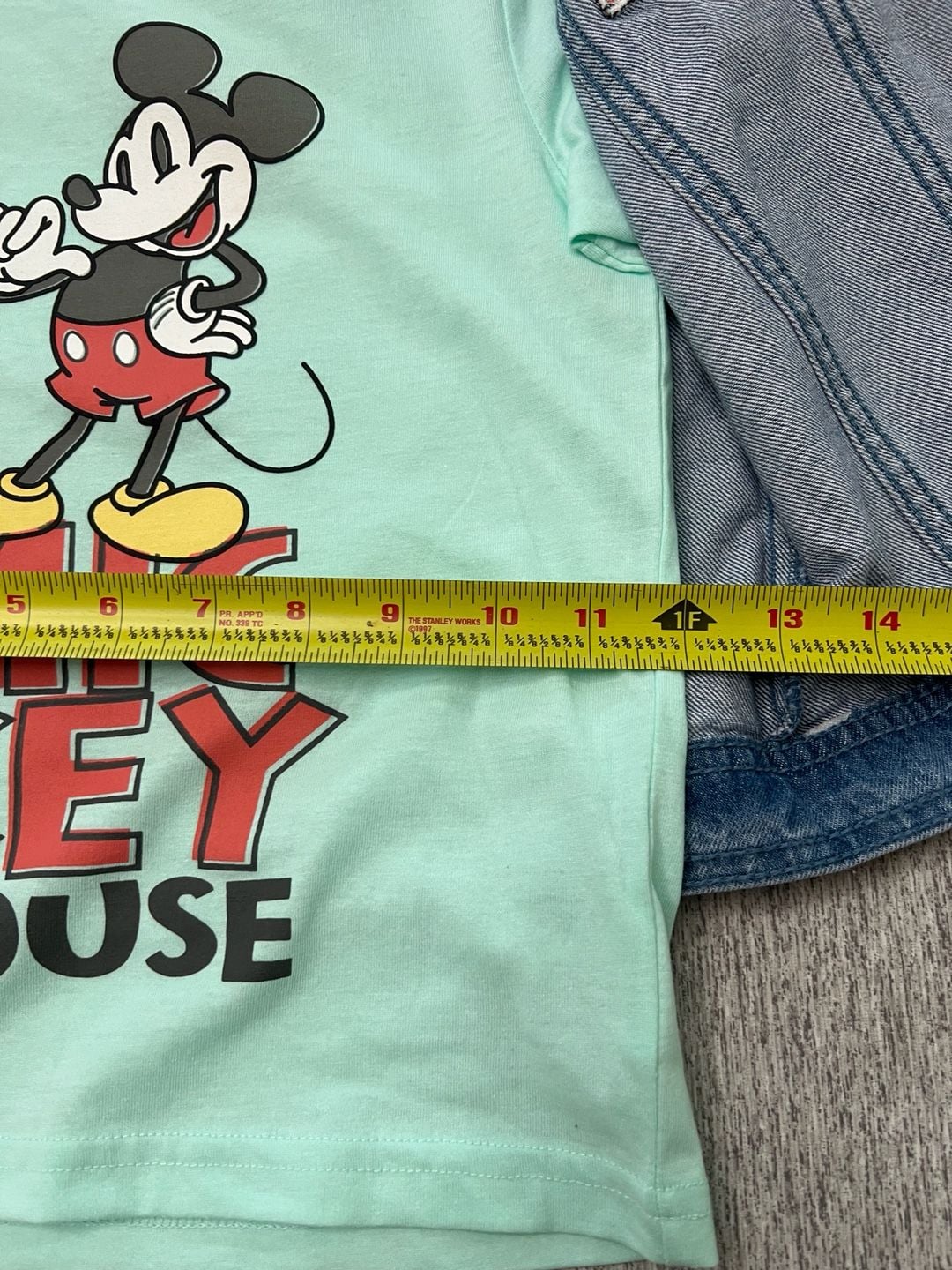 Disney Mickey Mouse Kids 2-Piece Denim Jacket & T-Shirt Set Size 5 NWT. 13