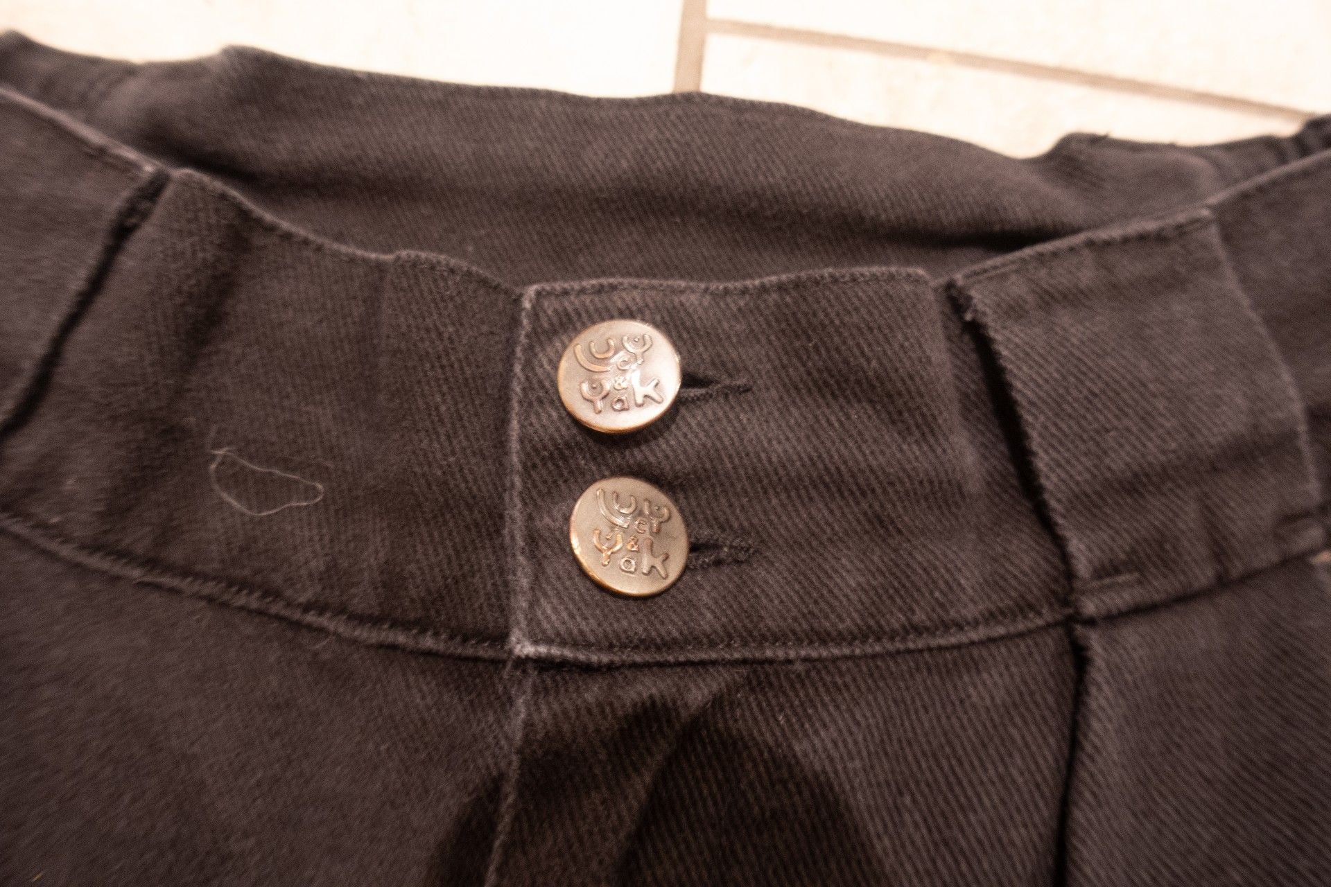 Lucy And Yak Trousers Size W28/R Black Pleated Pants 2