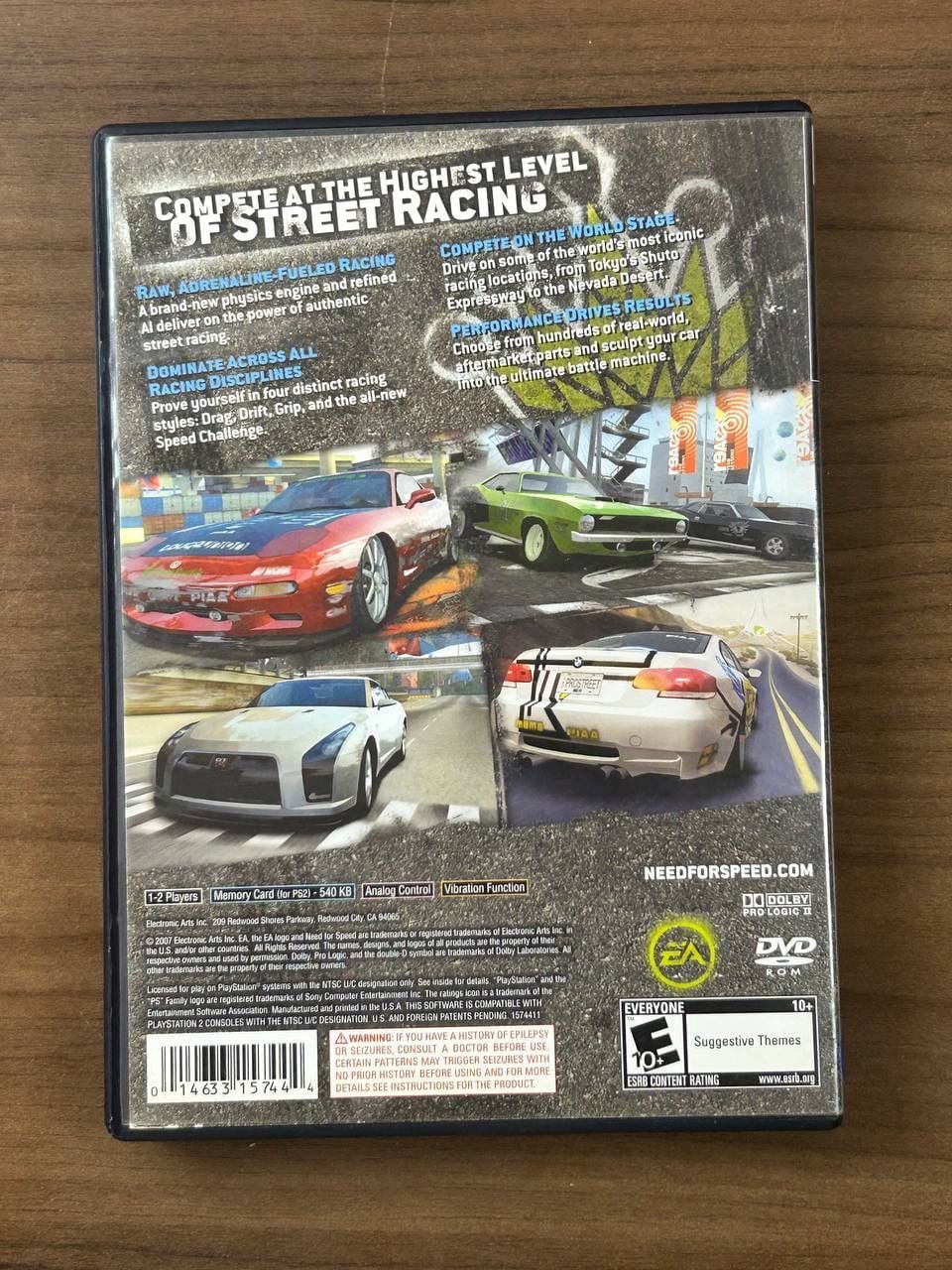 Need for Speed ProStreet Sony PlayStation 2 PS2 EA Sports CIB Complete 2007 3