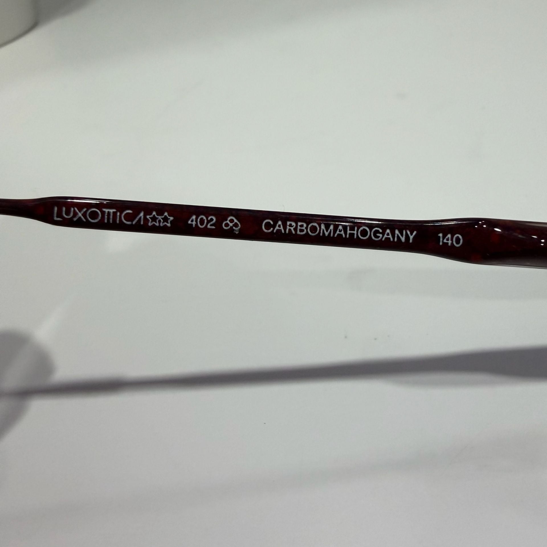 Luxottica 402 Size 51/19 Carbomahogany Round Eyeglass Frames Italy 5
