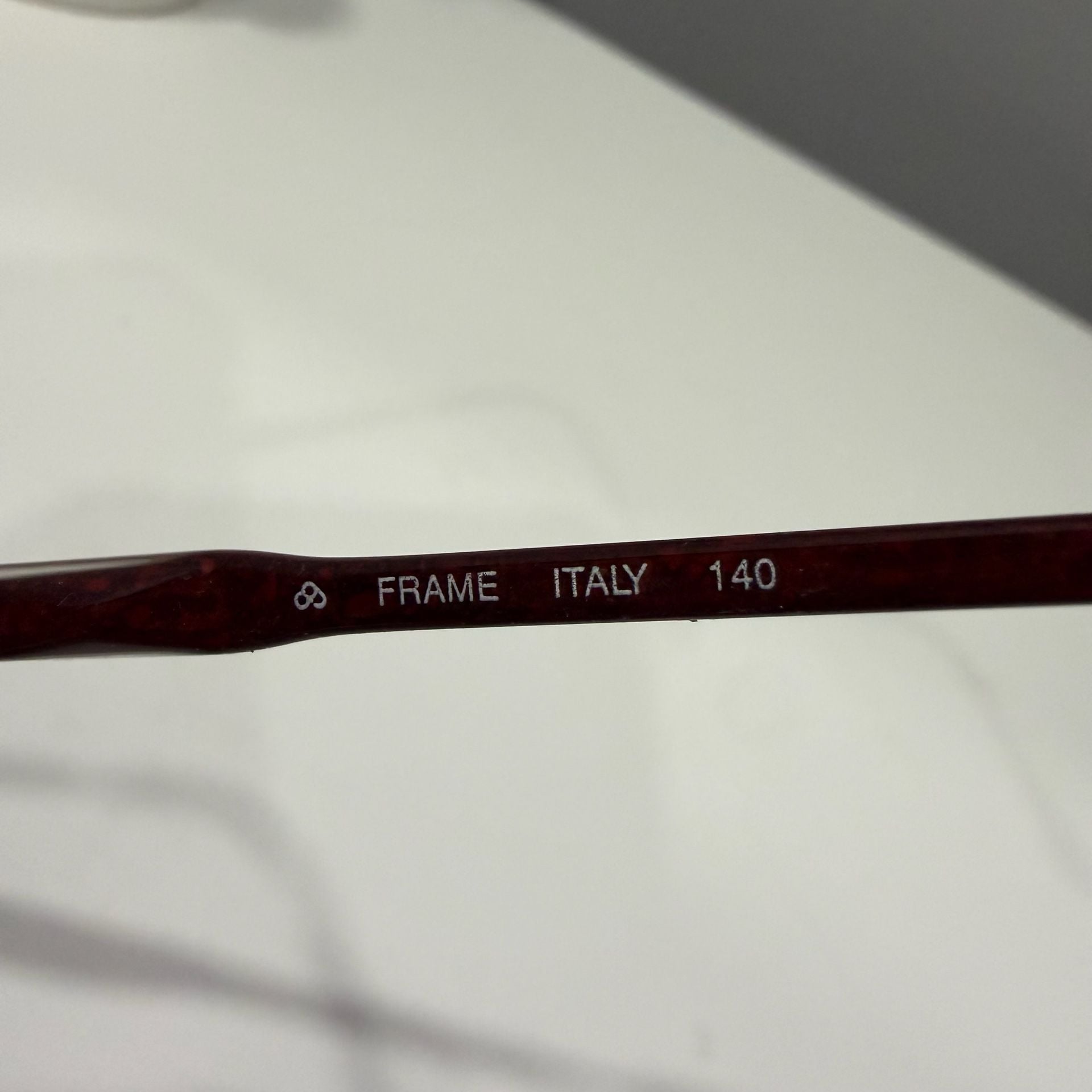 Luxottica 402 Size 51/19 Carbomahogany Round Eyeglass Frames Italy 8