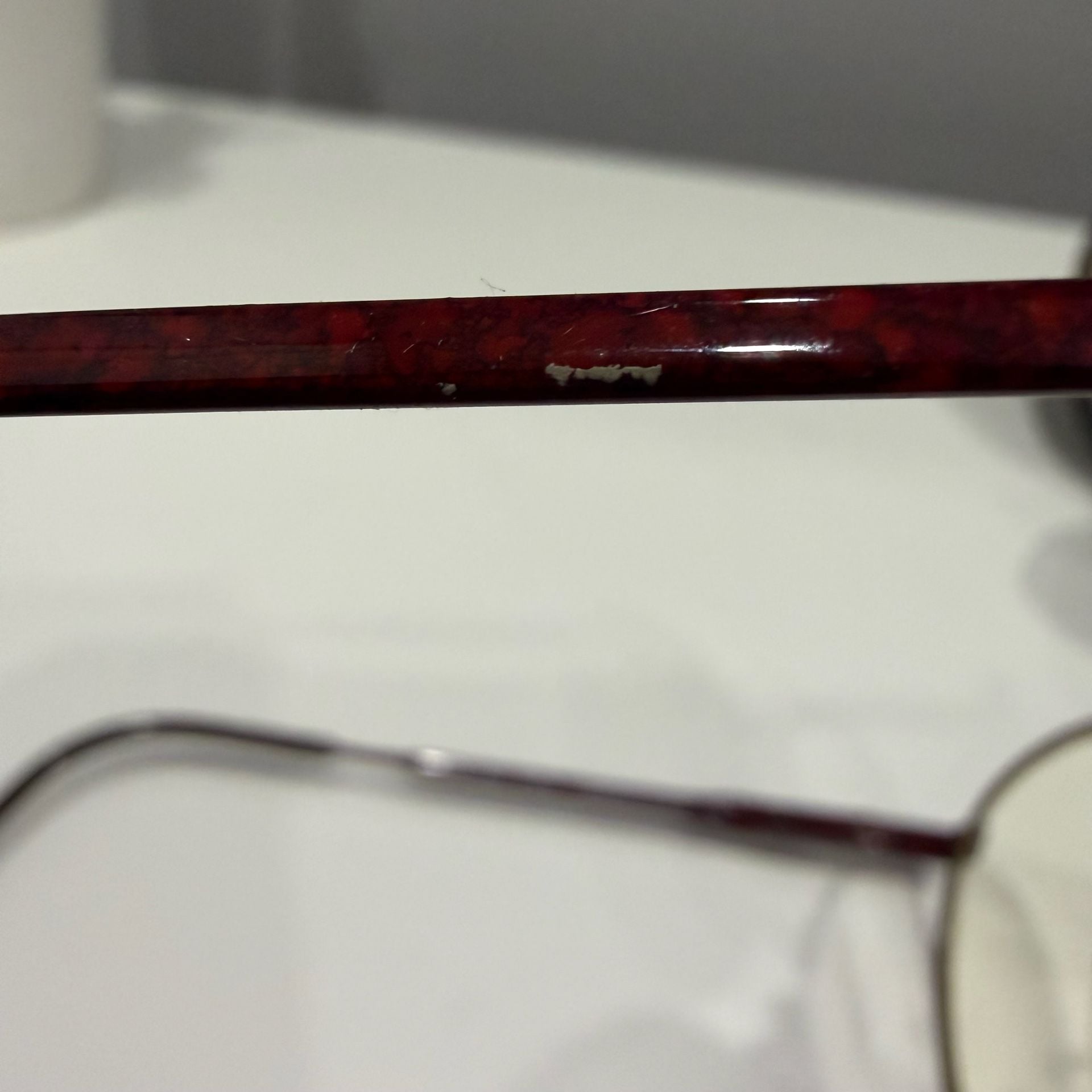 Luxottica 402 Size 51/19 Carbomahogany Round Eyeglass Frames Italy 9