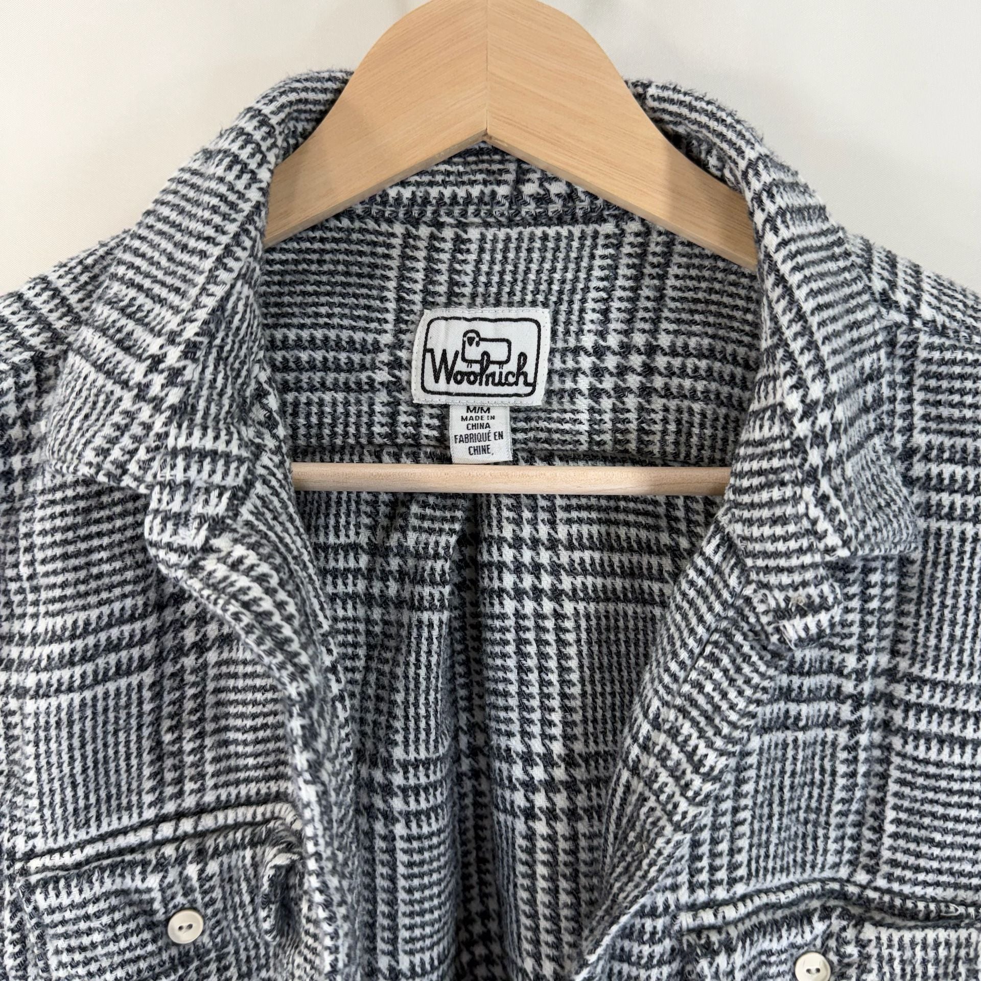 Woolrich Plaid Long Sleeve Button Down Shirt Size L 3