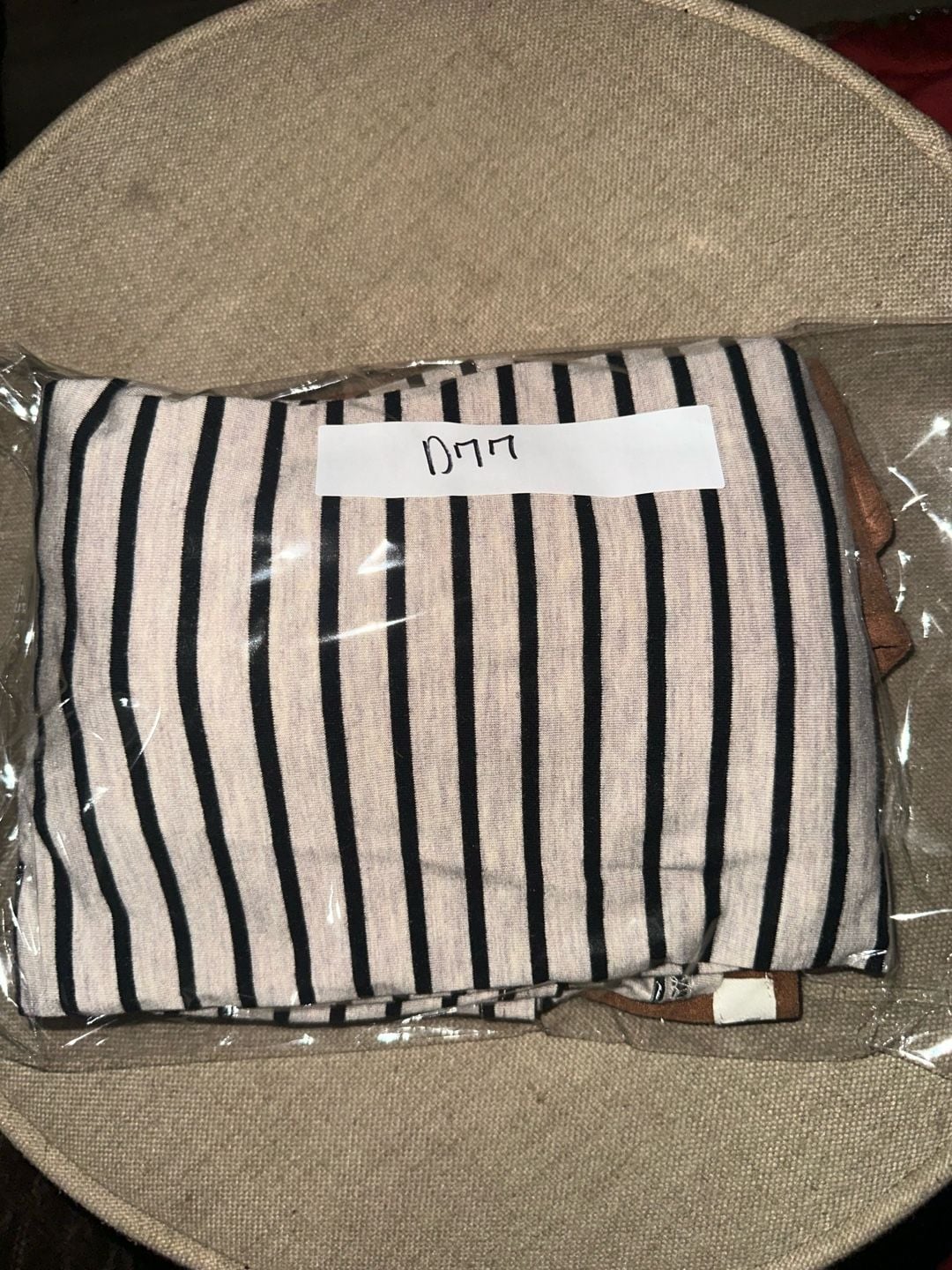 Umgee Suede Block Striped Tunic Size S Brown Black White 5