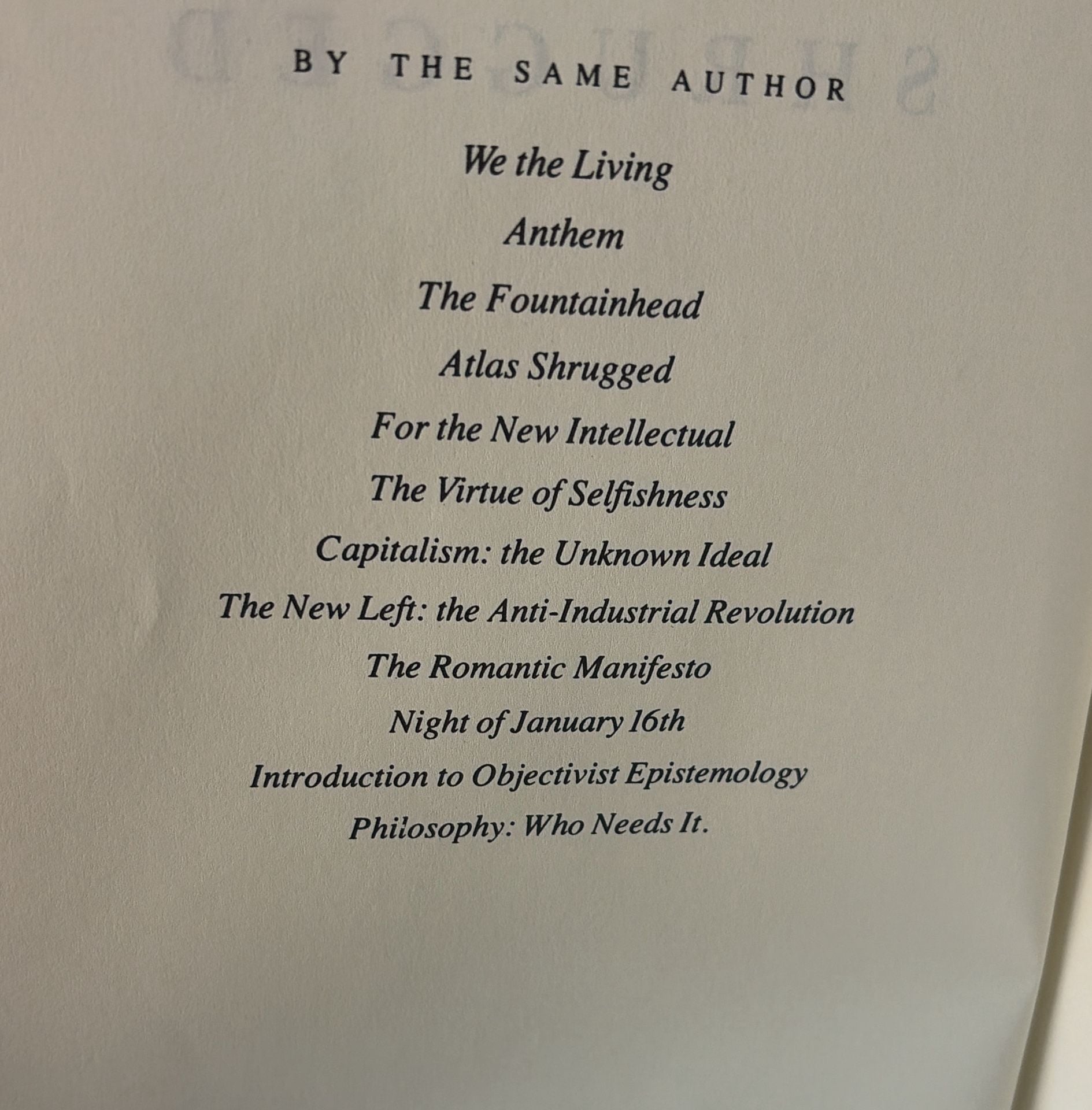 Ayn Rand Atlas Shrugged 35th Anniversary Edition Hardcover Book 5
