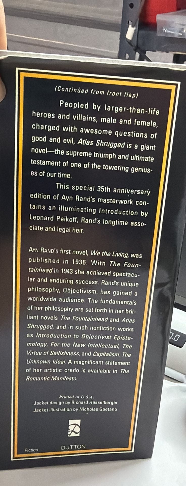 Ayn Rand Atlas Shrugged 35th Anniversary Edition Hardcover Book 13