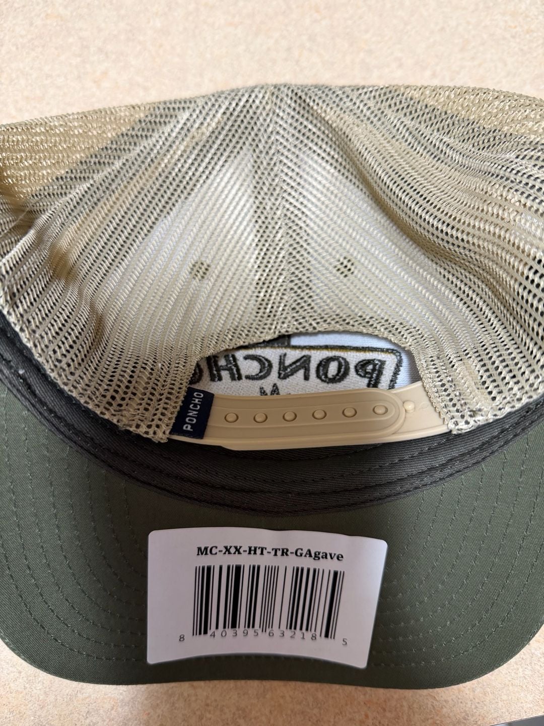 Poncho Outdoors Moss Agave Trucker Hat Green Snapback 3