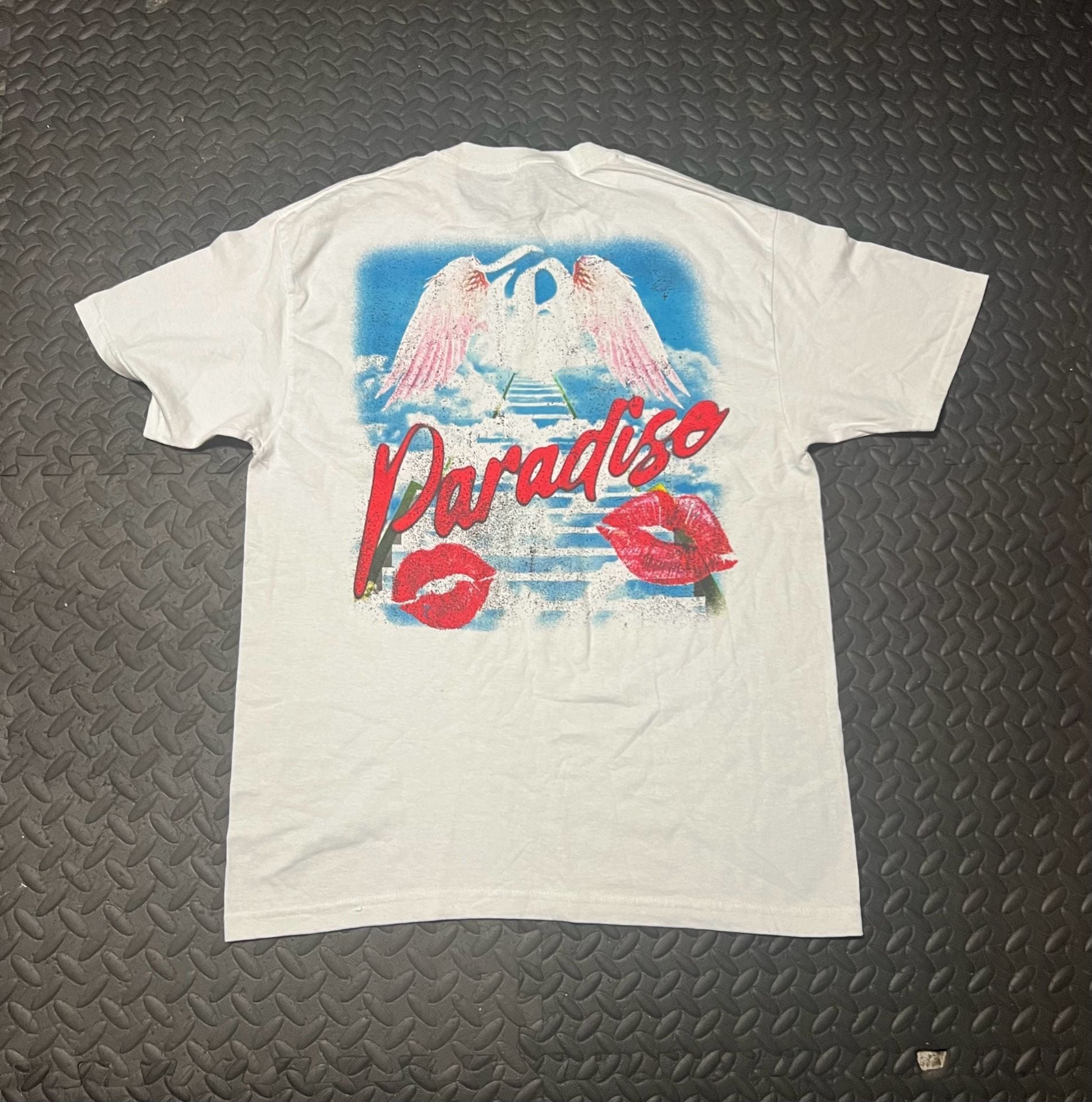 Rest in Paradise T-Shirt Large White Graphic Tee 4