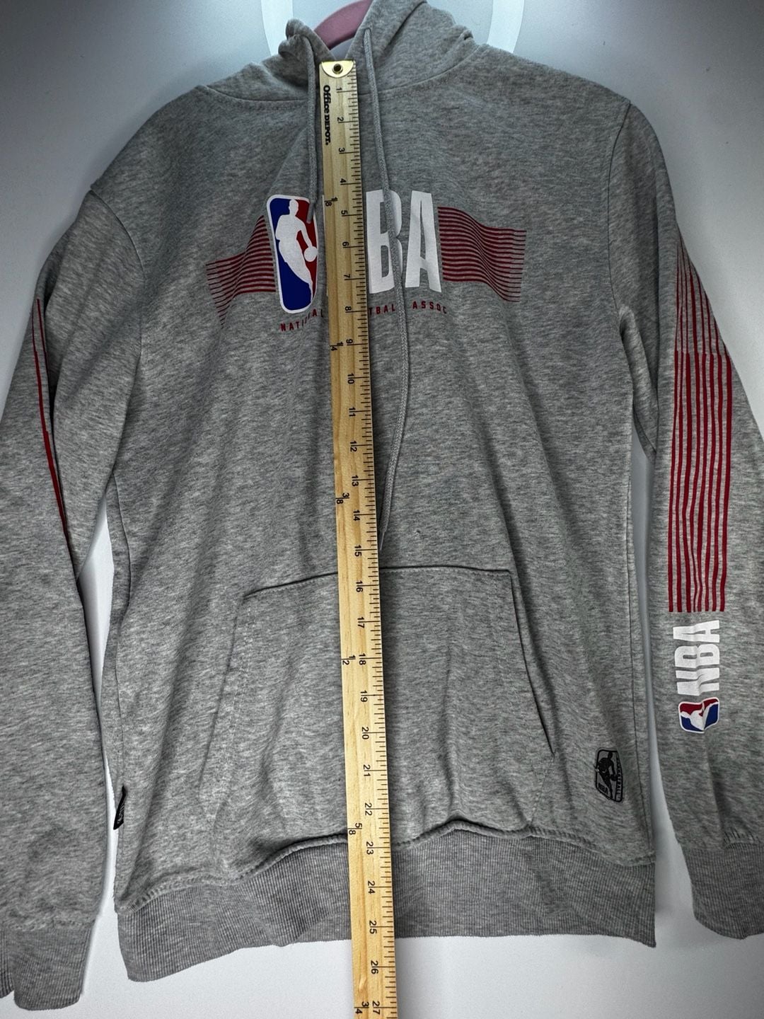 NBA National Basketball Association Hoodie Gray Pull Over Sweatshirt 3