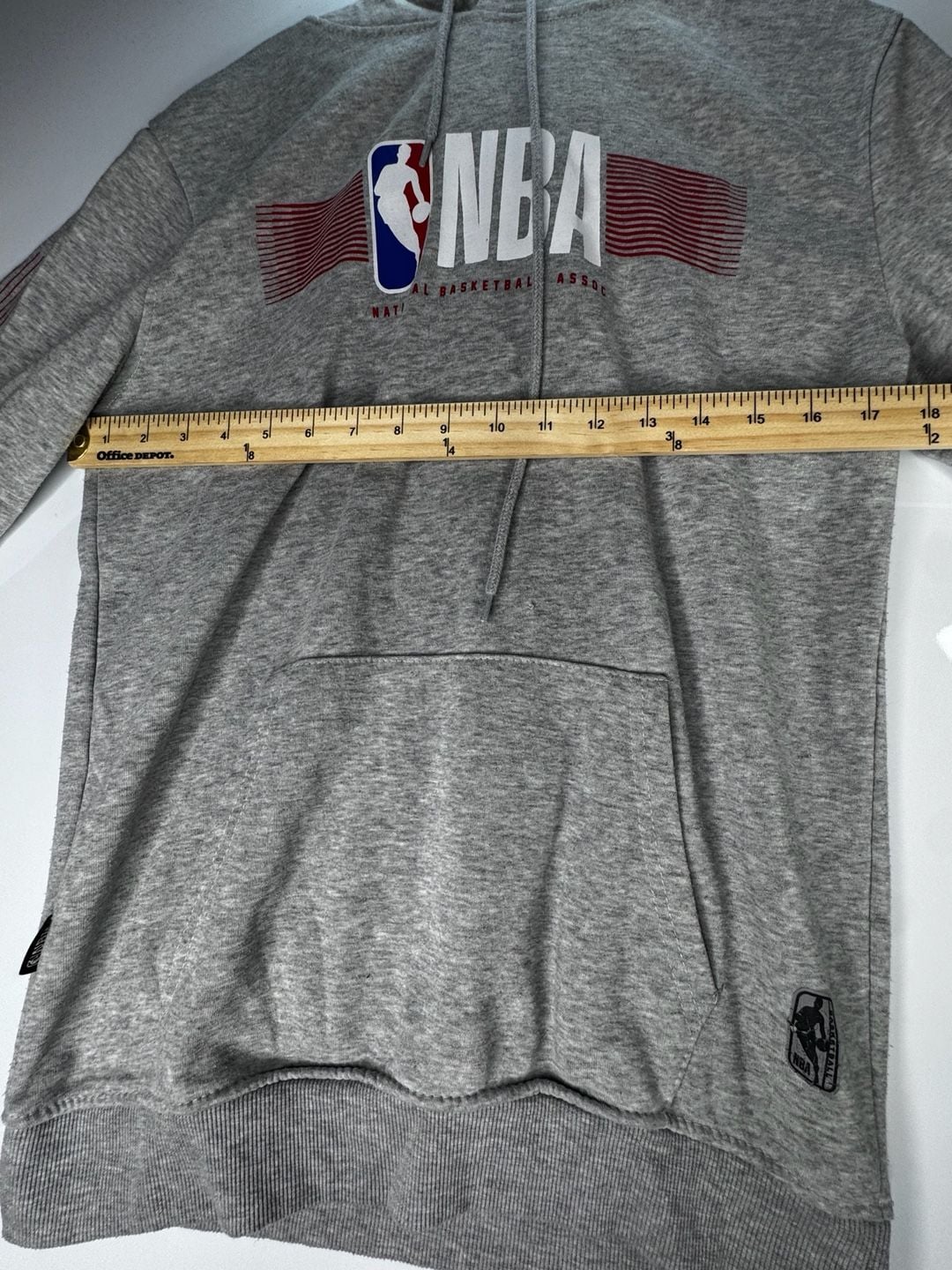 NBA National Basketball Association Hoodie Gray Pull Over Sweatshirt 4