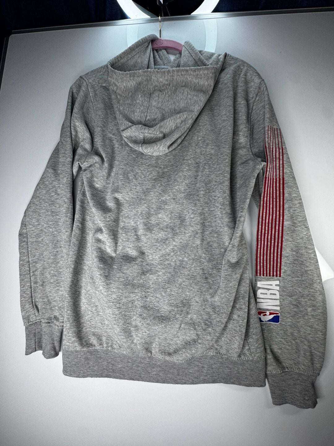 NBA National Basketball Association Hoodie Gray Pull Over Sweatshirt 6