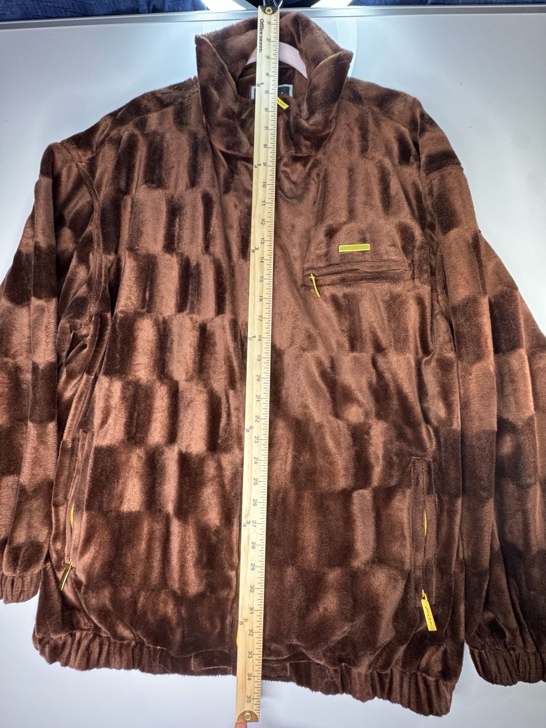 Sean John Velour Track Jacket Brown 3