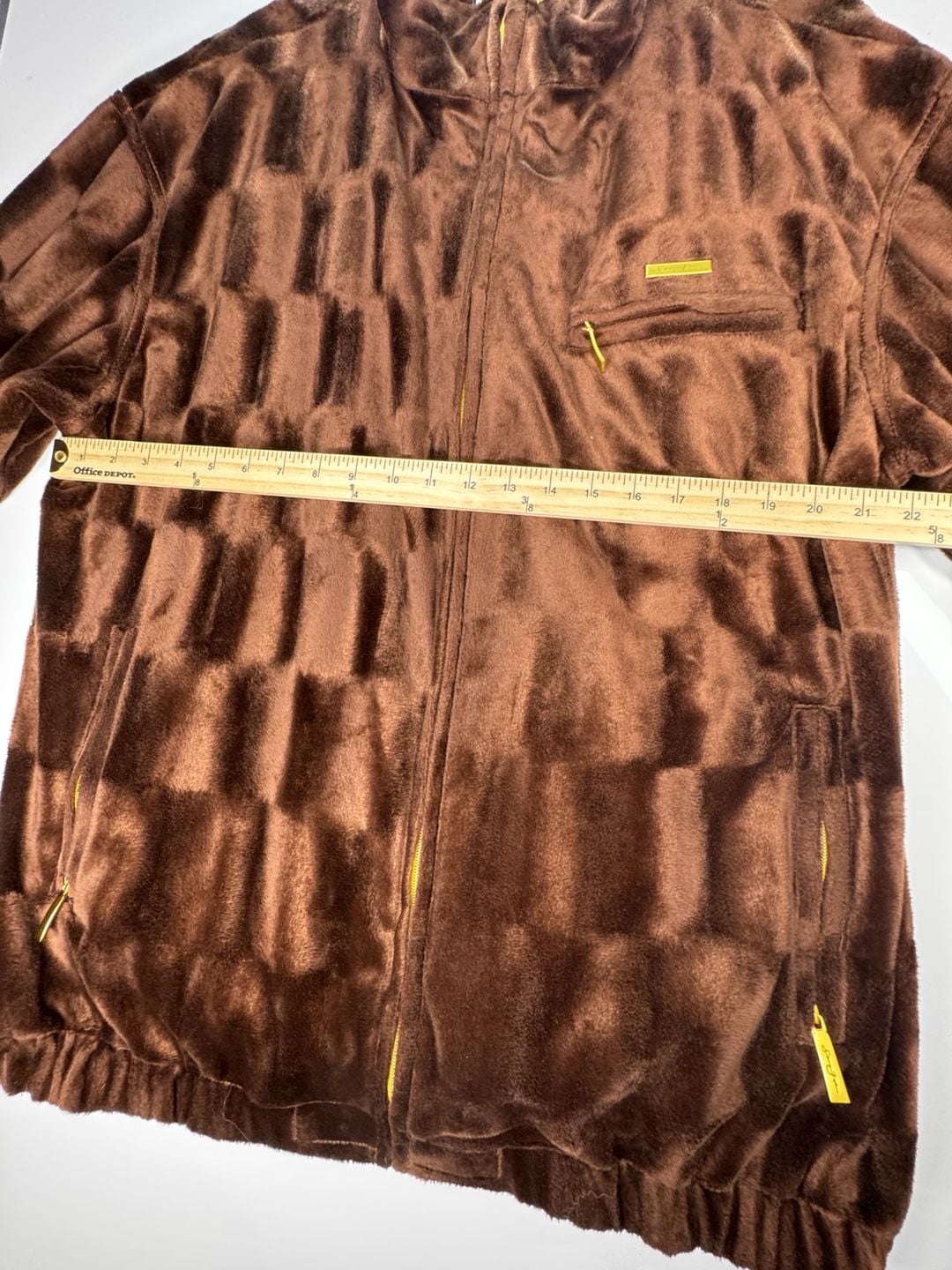 Sean John Velour Track Jacket Brown 4