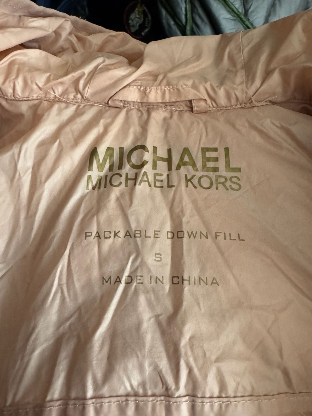 Michael Michael Kors Packable Down Fill Jacket Size S Pink 7