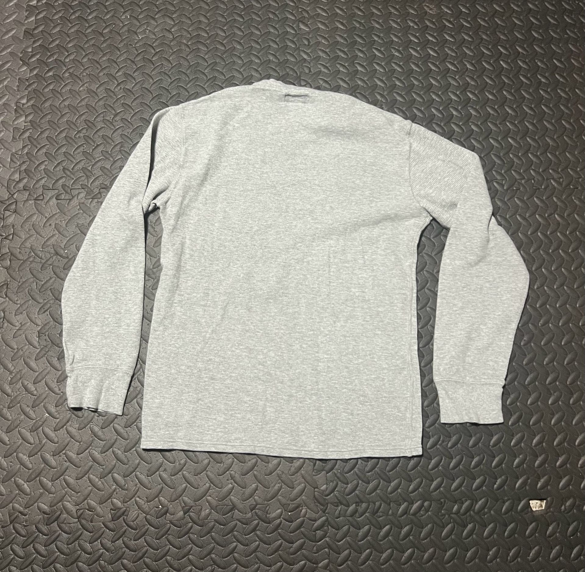 Polo Ralph Lauren Thermal Long Sleeve Shirt Size L Gray 4