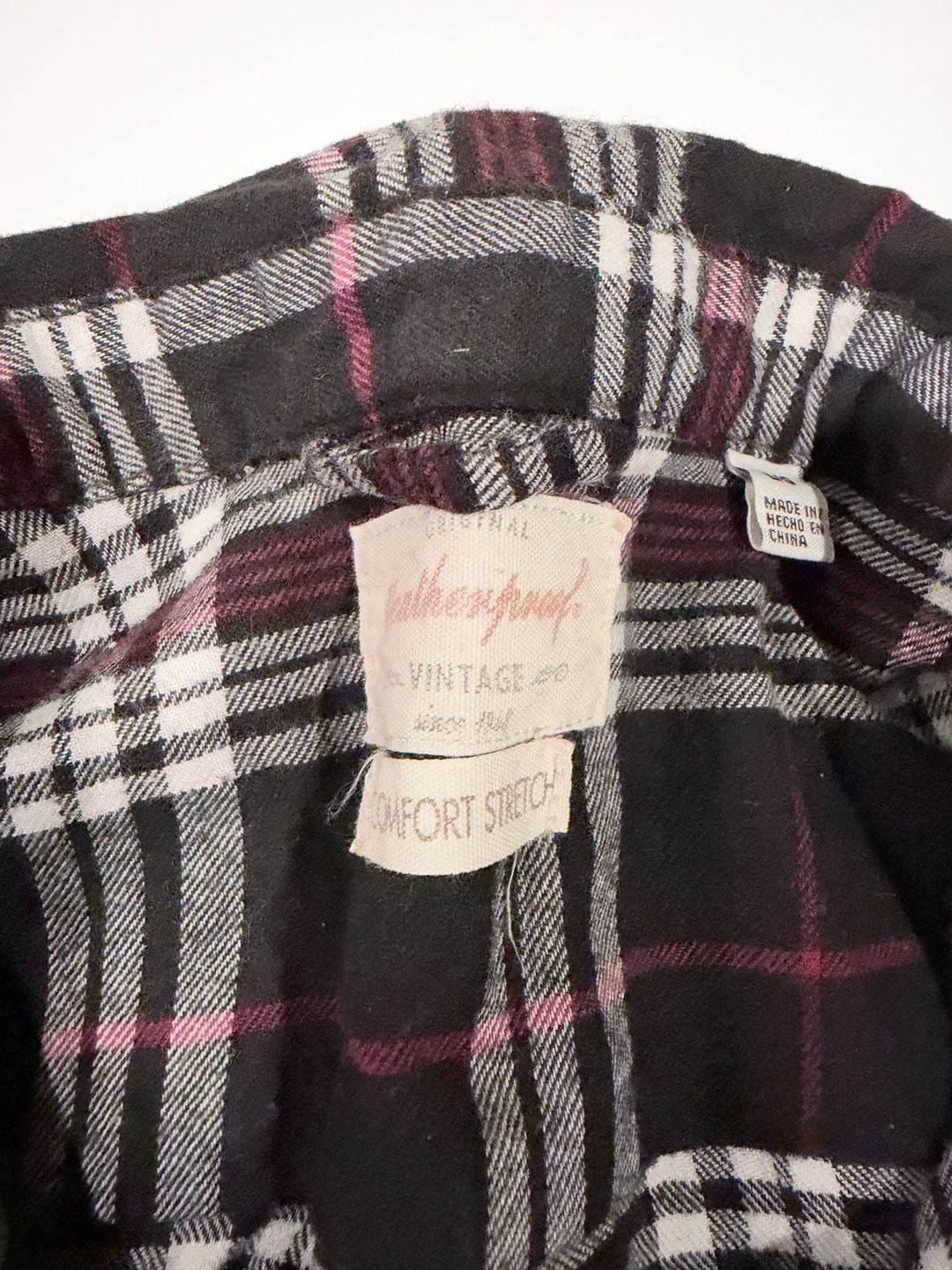 Weatherproof Vintage Plaid Flannel Shirt Size Large 2