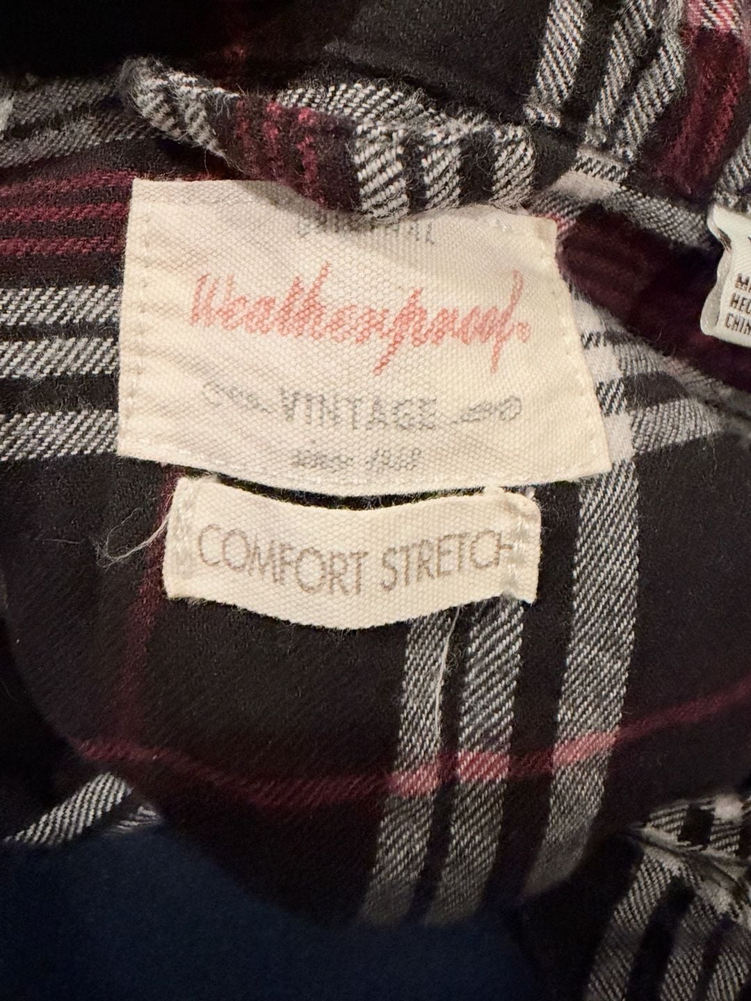Weatherproof Vintage Plaid Flannel Shirt Size Large 7