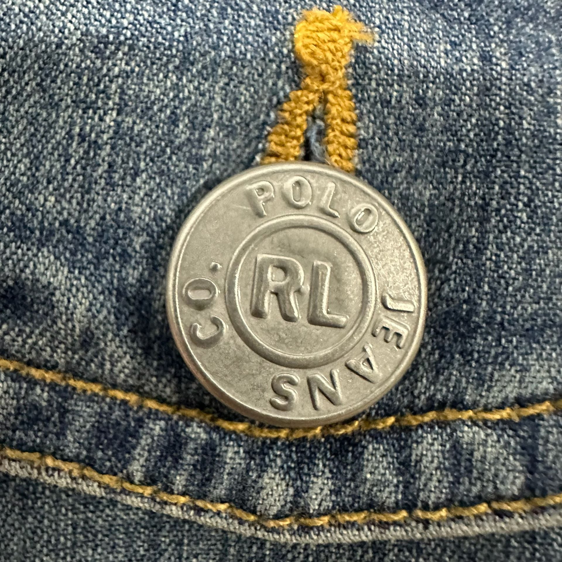 Polo Jeans Co Ralph Lauren Women’s Denim Trucker Jacket XL Stretch Western Y2K 8