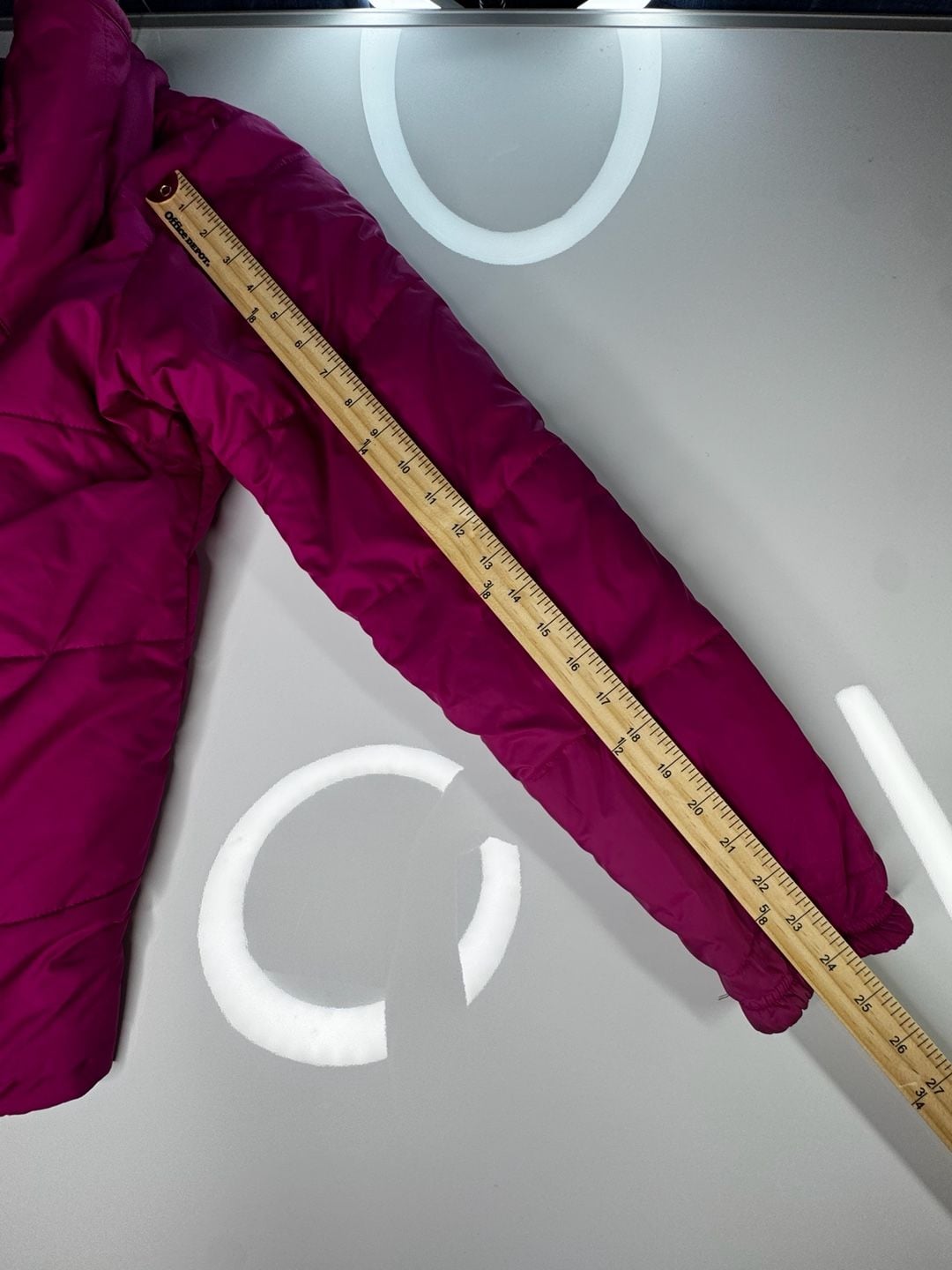 Columbia Puffer Jacket Pink Hooded Full Zip 6