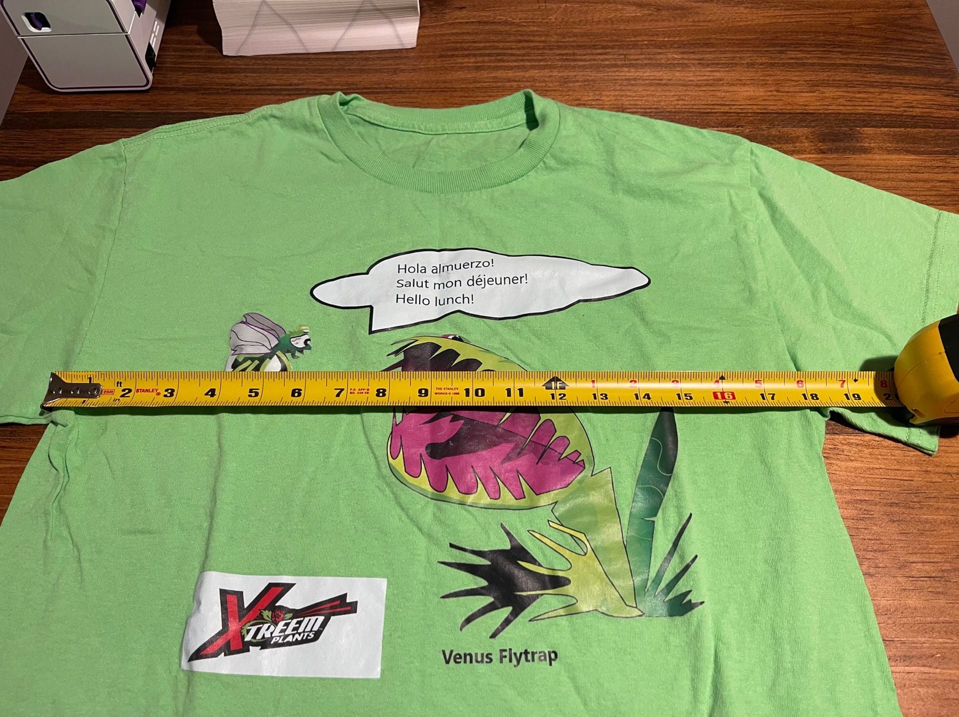Venus Flytrap Carnivorous Plant Graphic T-Shirt Green 4