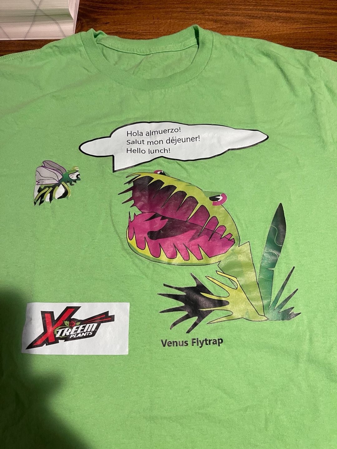 Venus Flytrap Carnivorous Plant Graphic T-Shirt Green 11
