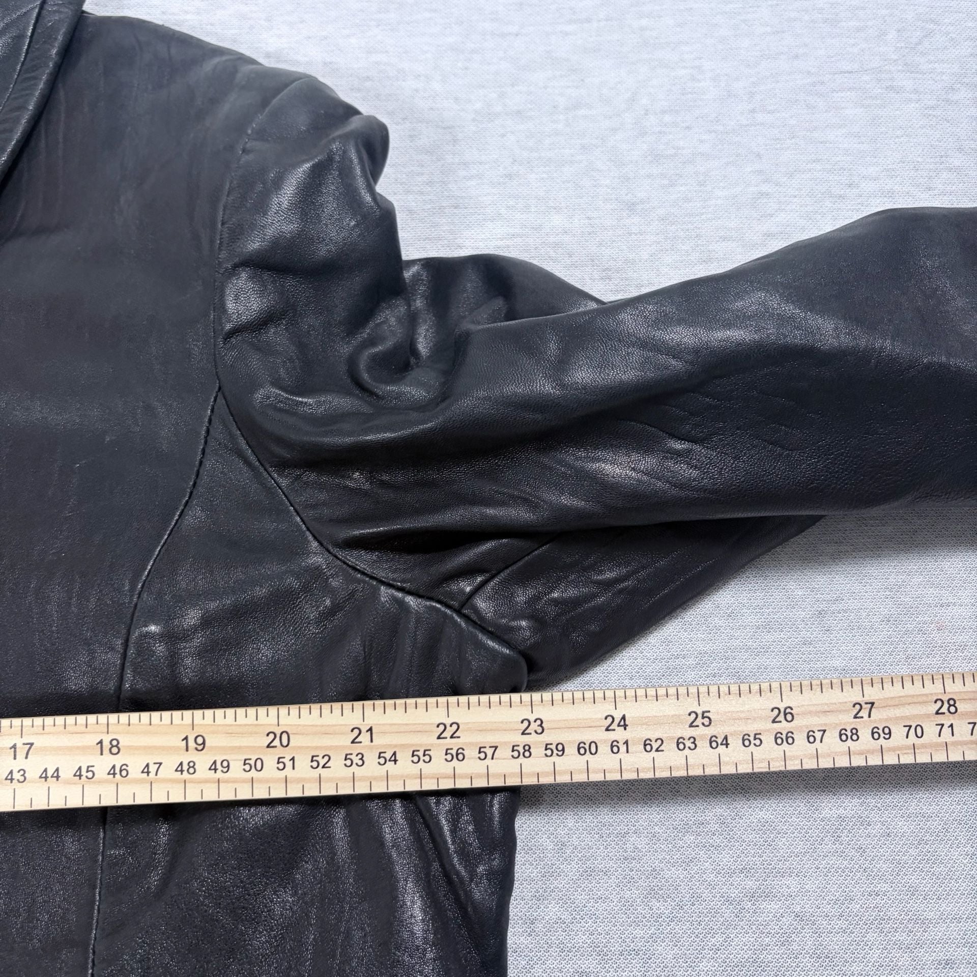 Avanti New York Leather Jacket XL Black Genuine Leather Full Zip Coat 7