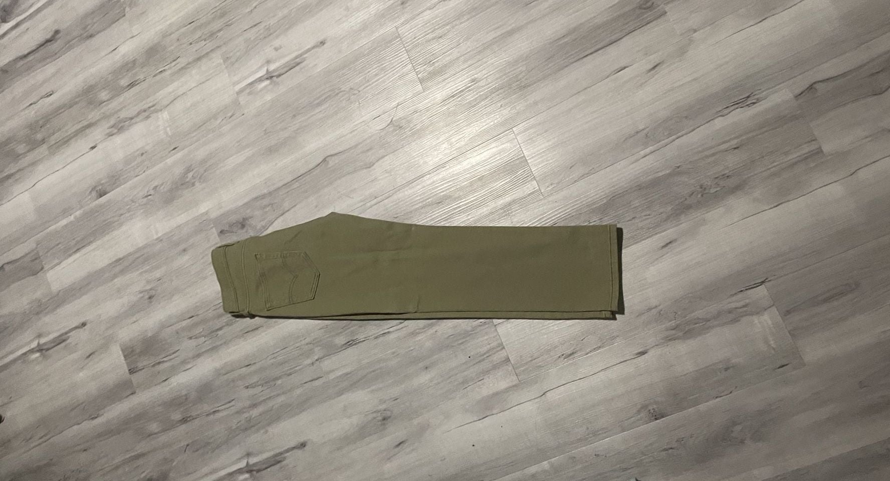Levi's 514 Straight Jeans 29x30 Olive Green Denim 3
