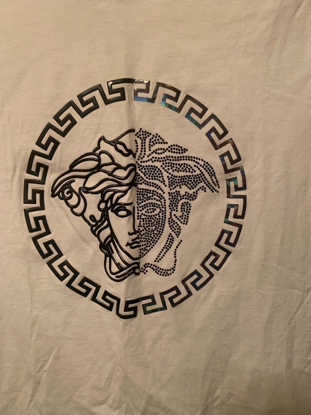 Versace Graphic T-Shirt Size M White Medusa Logo Cotton 3