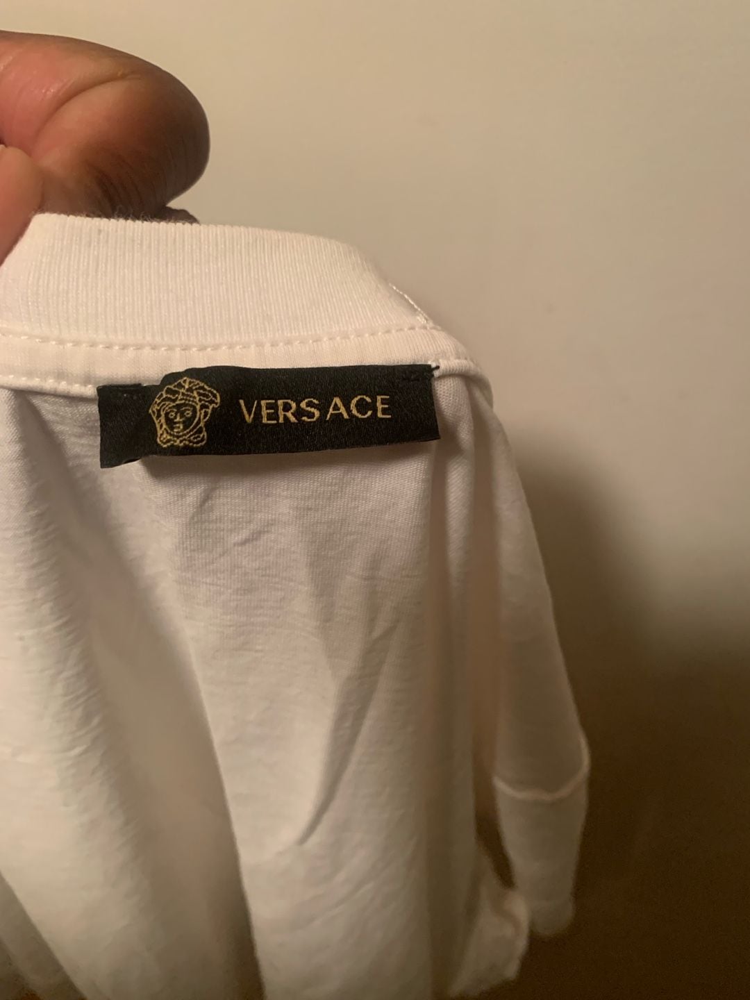 Versace Graphic T-Shirt Size M White Medusa Logo Cotton 8