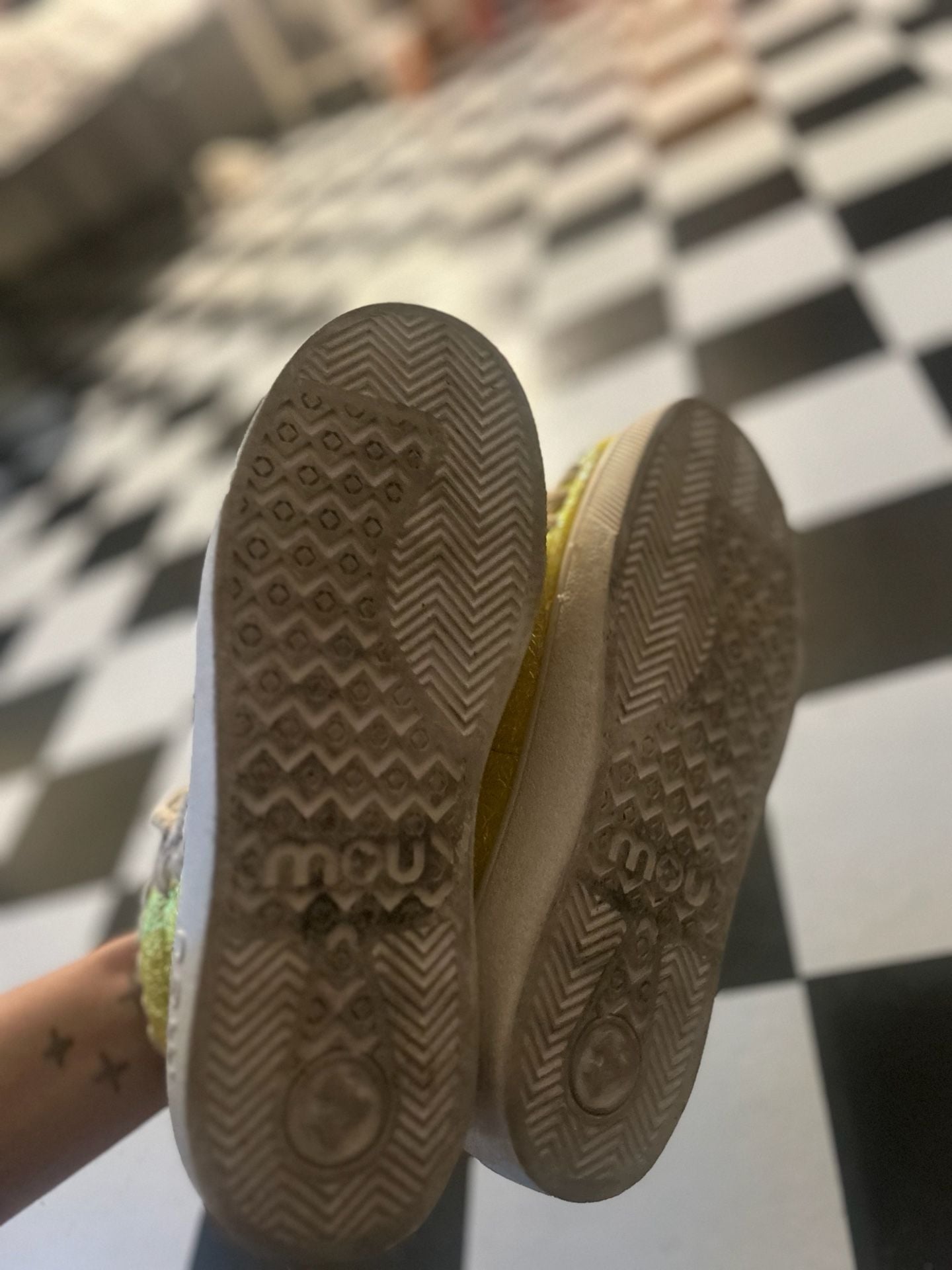 Mou Summer Eskimo Sneaker Yellow Metallic Leather 5