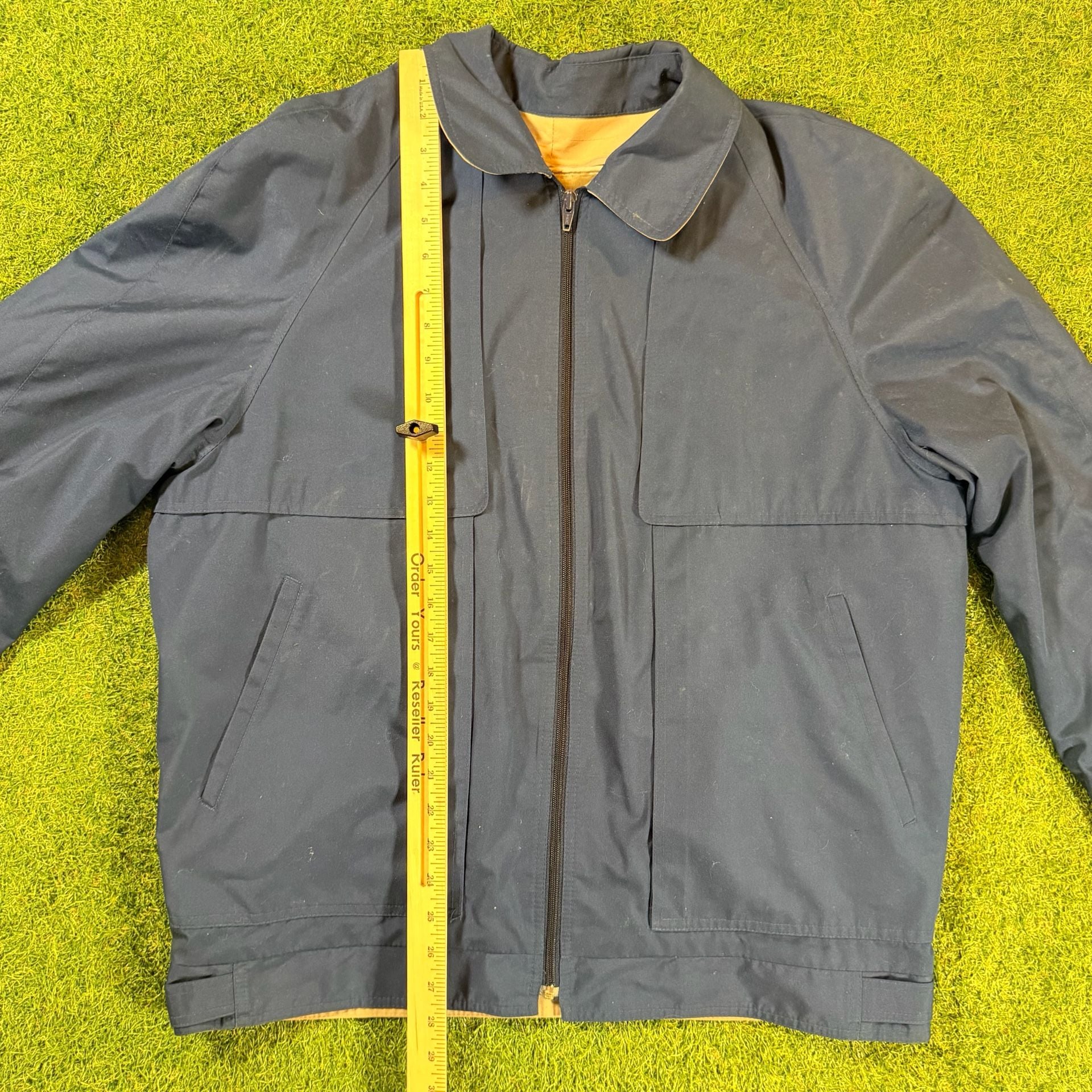 London Fog Vintage Full Zip Windbreaker Jacket Blue 7