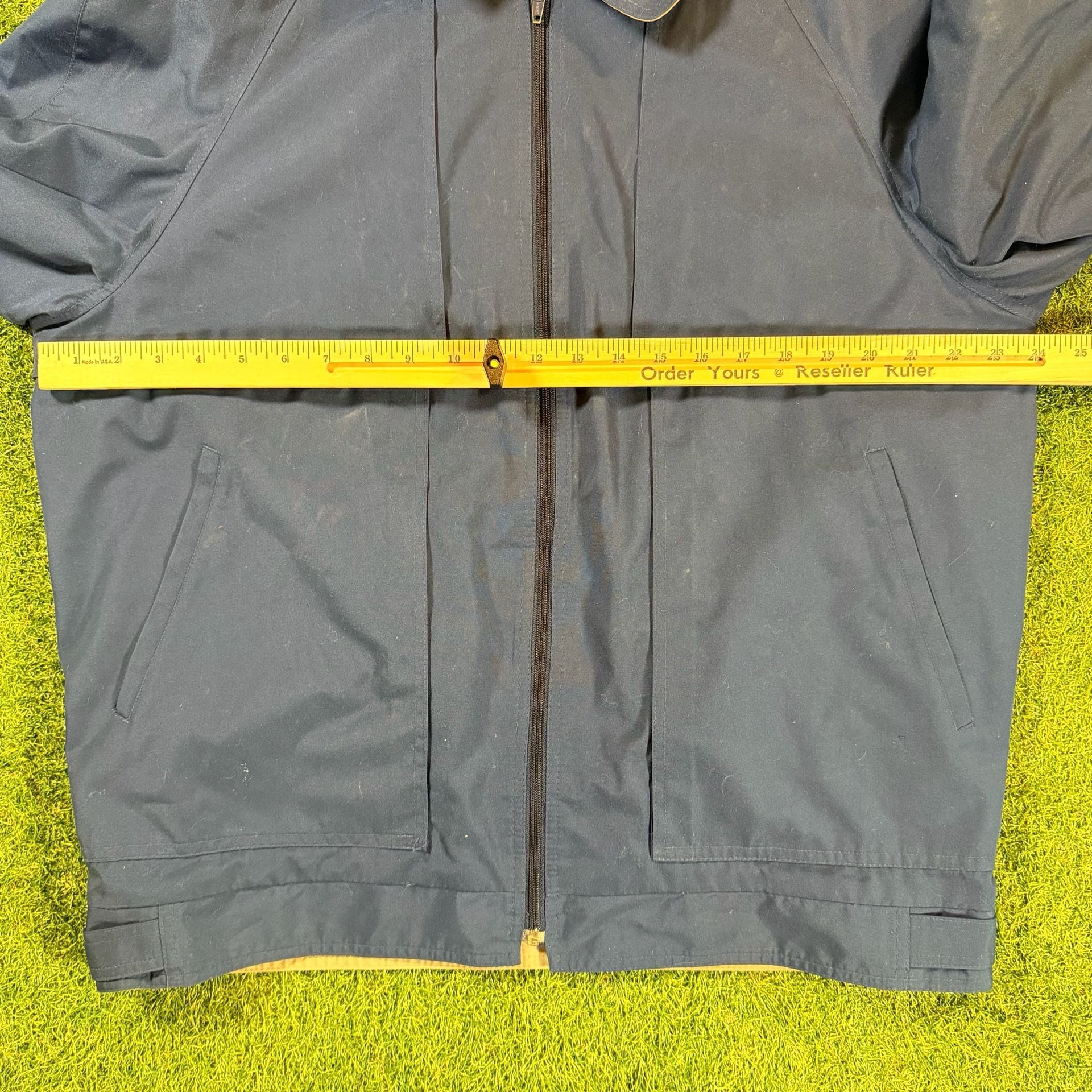 London Fog Vintage Full Zip Windbreaker Jacket Blue 8