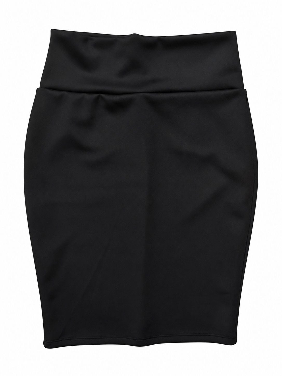 Silhouette NYC Pencil Skirt X-Large Black Bodycon High Waist Midi 2