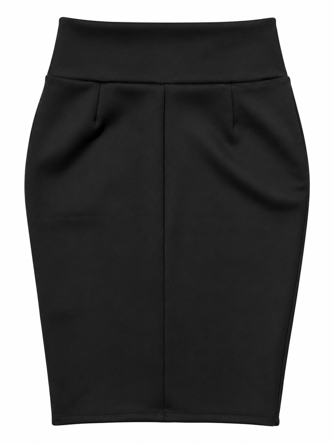 Silhouette NYC Pencil Skirt X-Large Black Bodycon High Waist Midi 3