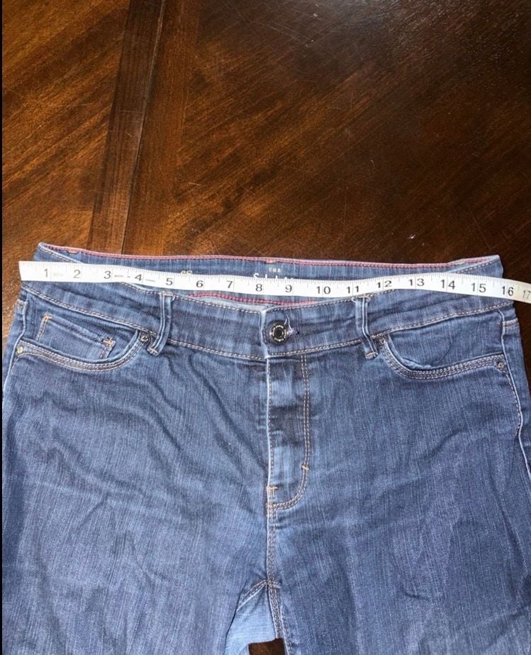 Tommy Hilfiger Women’s Slim Jeans Size 6S Dark Wash Stretch Straight Leg Denim 3