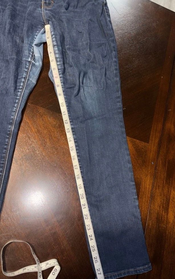 Tommy Hilfiger Women’s Slim Jeans Size 6S Dark Wash Stretch Straight Leg Denim 4