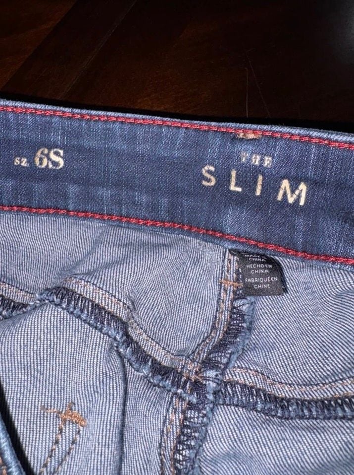 Tommy Hilfiger Women’s Slim Jeans Size 6S Dark Wash Stretch Straight Leg Denim 5