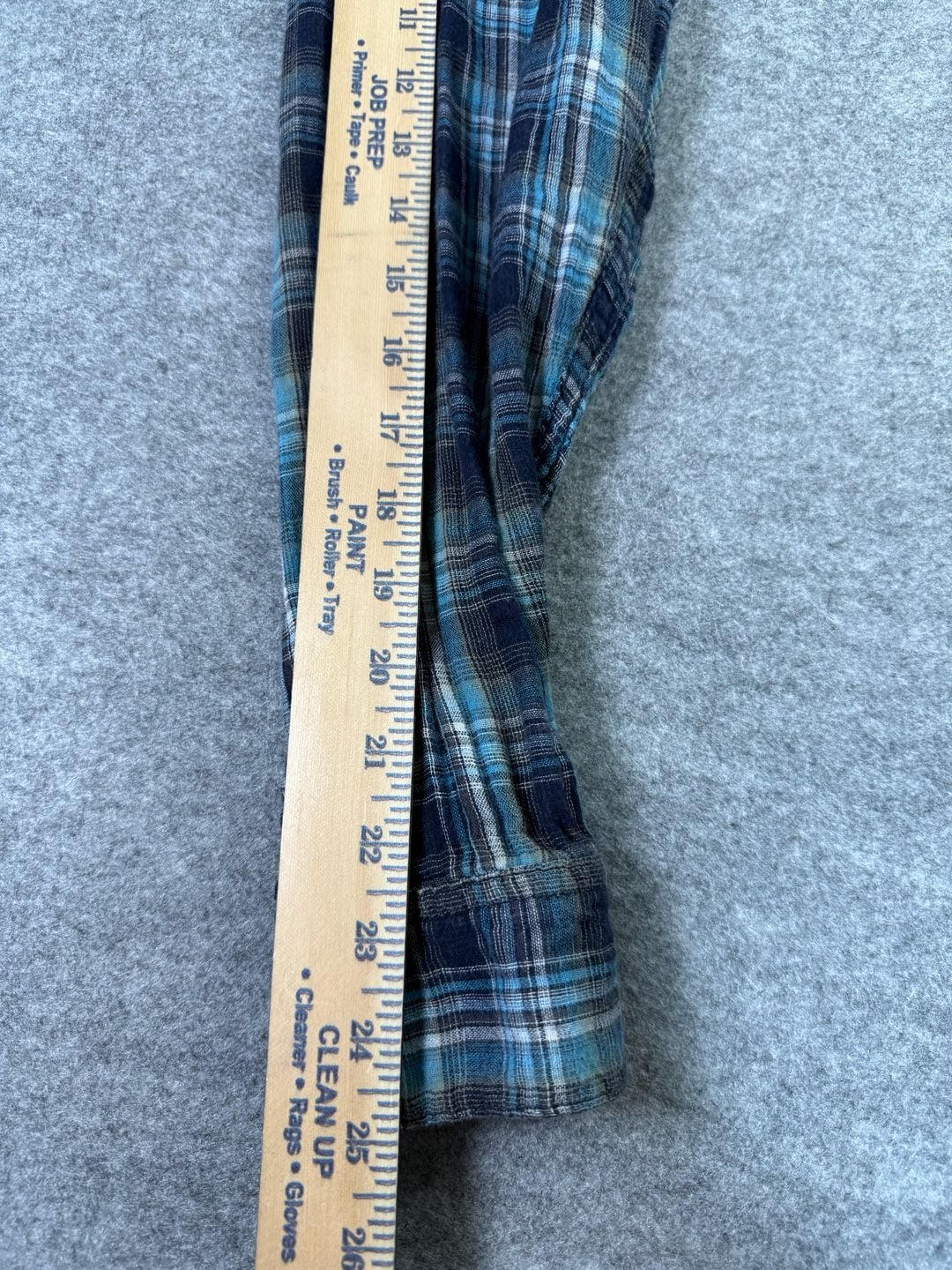 Converse One Star Plaid Flannel Shirt Size M Blue Long Sleeve 9
