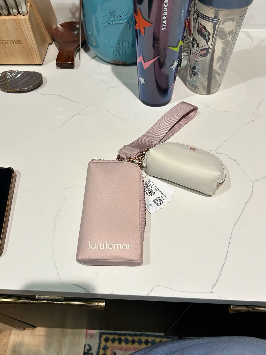 Lululemon Dual Pouch Wristlet Tea 3
